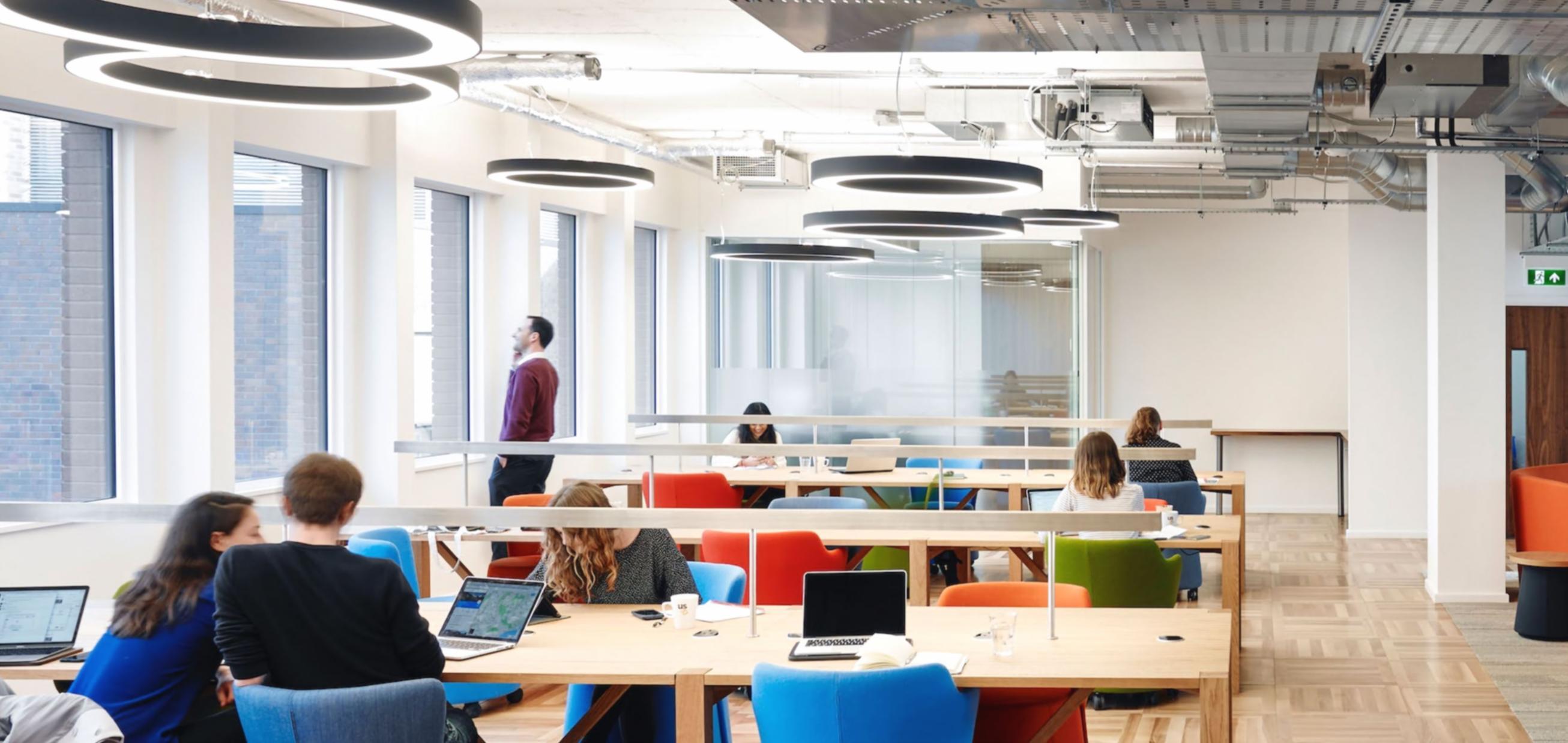 Professional workspace illustrating digital learning environment